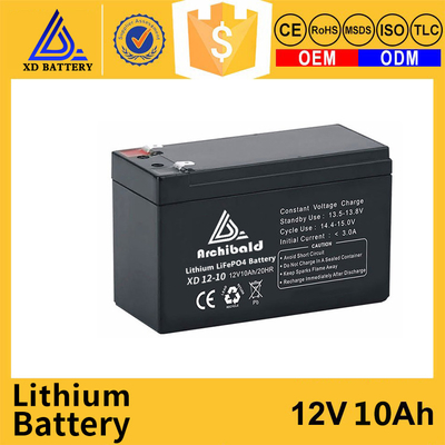 9000 batterie de l'ion rv de lithium de la vie de cycle 12v 10ah avec le remplacement de Bms
