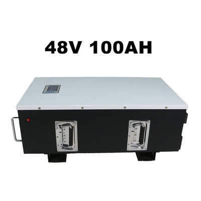 Le support de paquet de batterie de rv 5.12KWH 48v 200ah Lifepo4 a monté la batterie de Silk