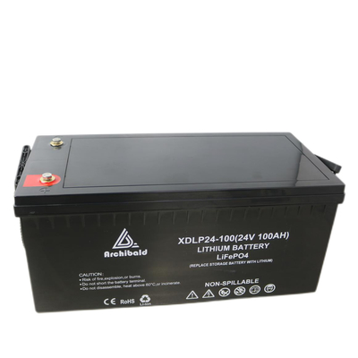 Vie de cycle d'OEM/ODM de la batterie 24v 100ah des bateaux Lifepo4 la longue