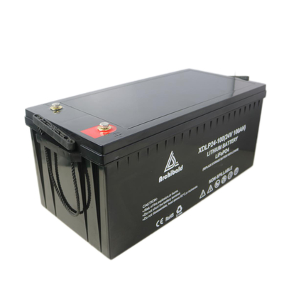 Batterie à énergie solaire 100ah du stockage 24v Lifepo4 exempte d'entretien